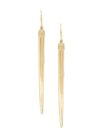 Shaun Leane No.1 Diamond Long Earrings In Gold