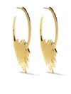 Shaun Leane Quill Hoop Earrings In Gold