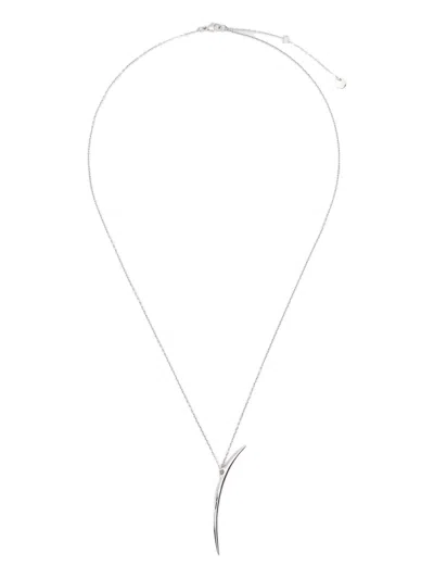 Shaun Leane Quill Long Chain-pendant Necklace In Metallic