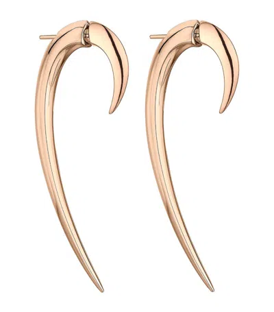 Shaun Leane Rose Gold Vermeil Hook Earrings (size 2) In Pink