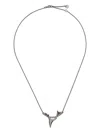 Shaun Leane Rose Thorn Branch Pendant Neckace In Gray