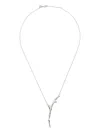 Shaun Leane Rose Thorn Single Drop Pendant Necklace In Metallic