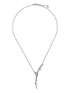 Shaun Leane Rose Thorn Single Drop Pendant Necklace In Silver