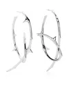 Shaun Leane Rose Thorn Statement Hoop Earrings