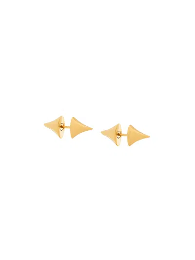Shaun Leane Rose Thorne Medium Bar Earrings In Metallic