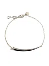 Shaun Leane Sabre Deco Silver And Ceramic Bracelet In Silver
