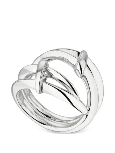 Shaun Leane Sabre Deco Twist Ring In Blue