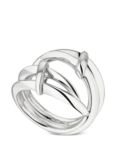 Shaun Leane Sabre Deco Twist Ring In Brown