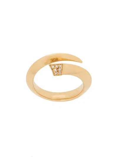 Shaun Leane Sabre Diamond Ring In Gold