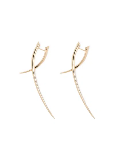 Shaun Leane Sabre Statement Crossover Earring In Gold