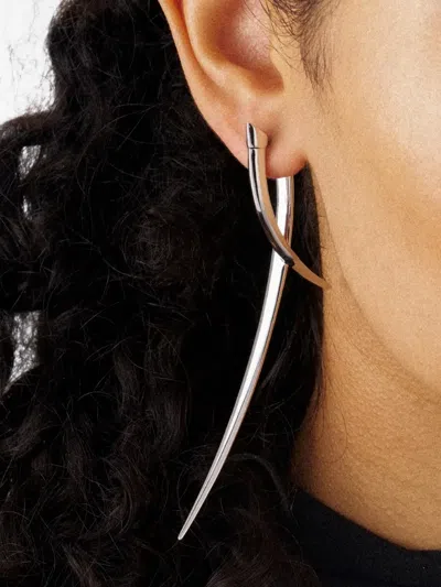 Shaun Leane Sabre Statement Crossover Earrings In Gold