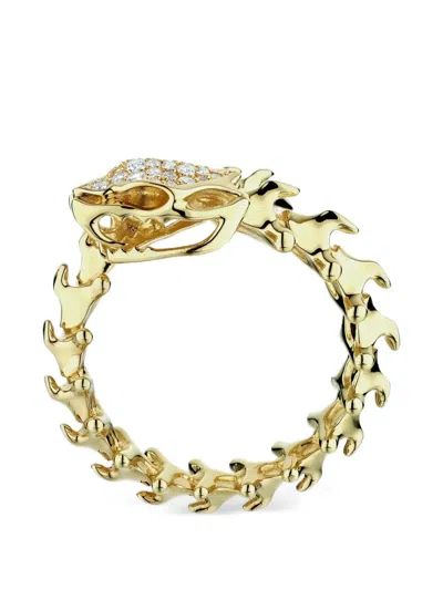 Shaun Leane Serpent's Trace Diamond Wrap Ring In Gold