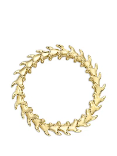 Shaun Leane Serpent's Trace Wide Bracelet In Burgundy