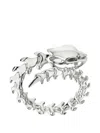 Shaun Leane Serpent Trace Sterling Silver Wrap Ring In Black