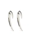 Shaun Leane Silver Diamond Hook Earrings In Sterling Silver