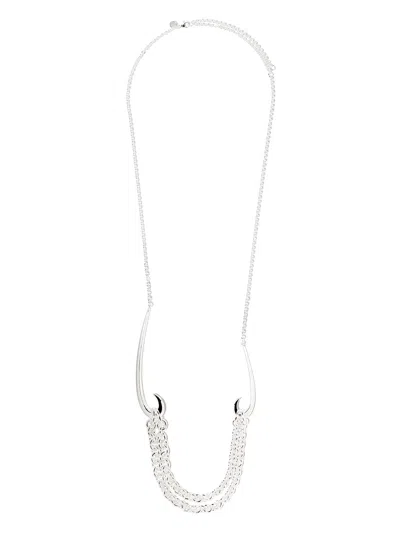 Shaun Leane Silver Multi Hook Necklace In Sterling Silver