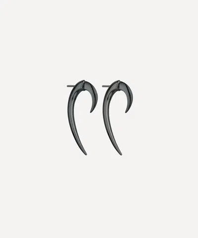 Shaun Leane Sterling Silver Black Rhodium Hook Earrings