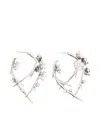 Shaun Leane Sterling Silver Multi-stone Flower Earrings In Metallic