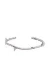 Shaun Leane Sterling Silver Rose Thorn Bangle In White