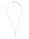 Shaun Leane Sterling Silver Sabre Diamond Necklace In Silver