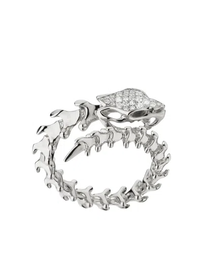 Shaun Leane 纯银 Serpent's Trace 钻石戒指 In Silver