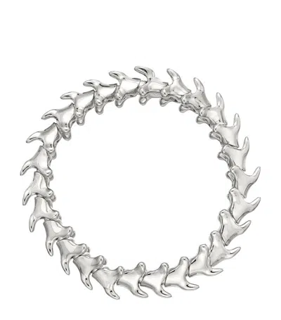 Shaun Leane Sterling Silver Serpent's Trace Wide Bracelet In Metallic