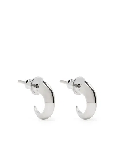 Shaun Leane Cat Claw Hoop Earrings In Silver