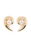 Shaun Leane Talon Diamond Stud Earrings In Gold