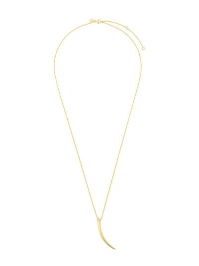 Shaun Leane Tusk Pave Diamond Pendant Necklace In Gold