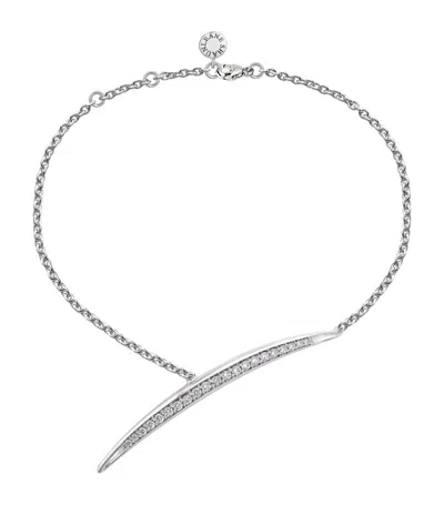 Shaun Leane White Gold And Diamond Armis Chain Bracelet