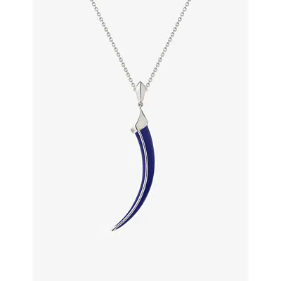Shaun Leane Womens Silver Sabre Solis Sterling-silver And Enamel Pendant Necklace