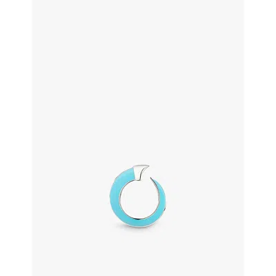 Shaun Leane Womens Silver Sabre Solis Sterling-silver And Enamel Ring