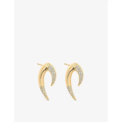 Shaun Leane Womens 18ct Yellow  Gold Talon Large 18ct Yellow-gold And 0.90ct Diamond Earrings