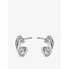 Shaun Leane Womens Bound Hoop Size 1 Sterling-silver Earrings In Silver