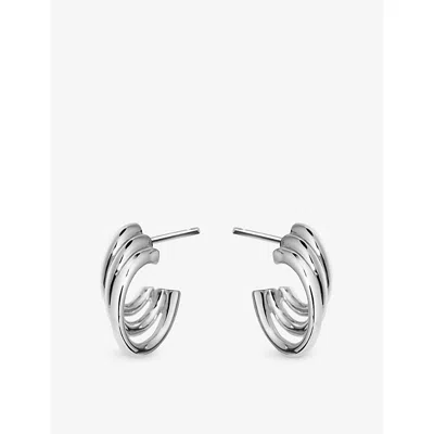 Shaun Leane Womens Bound Hoop Size 2 Sterling-silver Earrings
