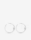 Shaun Leane Hook Silver Large Hoop Earrings In Silver