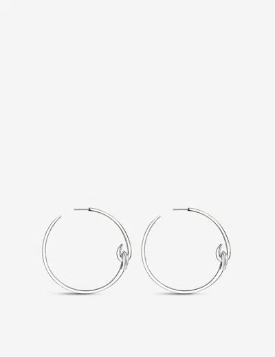 Shaun Leane Hook Silver Large Hoop Earrings