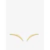 Shaun Leane Womens Quill 18ct Yellow Gold Vermeil Stud Earrings In Gold