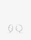 Shaun Leane Medium Rose Thorn Hoop Earrings In Silver