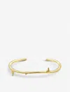 Shaun Leane Gold Plated Vermeil Silver Rose Thorn Bangle