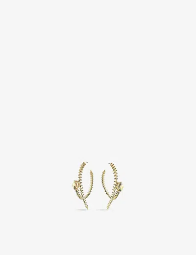 Shaun Leane Serpent Trace Sterling Yellow Gold Vermeil Hoop Earrings