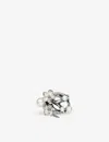 Shaun Leane Womens Sterling Silver Cherry Blossom Pearl And Diamond Ring In Sterling Silver (silver)
