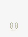 Shaun Leane Rose Thorn Yellow Gold-plated Vermeil Sterling Silver Hoop Earrings In Yellow Gold Vermeil
