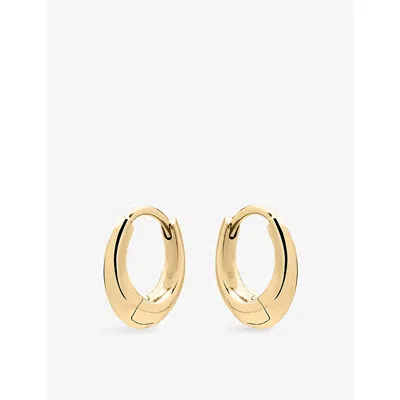Shaun Leane Womens Sabre Mini 18ct Yellow Gold Vermeil Hoop Earrings