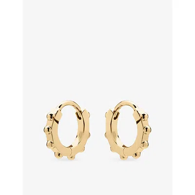 Shaun Leane Womens Spur 18ct Yellow Gold Vermeil Hoop Earrings
