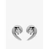 Shaun Leane Womens Talon Sterling-silver And 0.12ct Diamond Stud Earrings In Metallic
