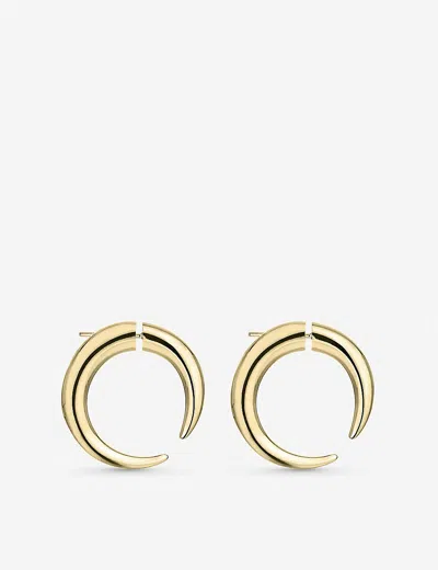 SHAUN LEANE WOMENS YELLOW GOLD VERMEIL QUILL TALON LARGE GOLD-VERMEIL EARRINGS,30448199