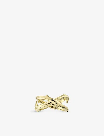 Shaun Leane Womens Yellow Gold Vermeil Rose Thorn Yellow Gold-plated Vermeil Silver Ring