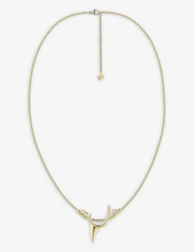 Shaun Leane Rose Gold Yellow Gold-plated Vermeil Sterling-silver Pendant Necklace In Yellow Gold Vermeil