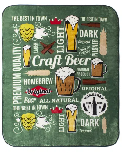 Shavel Home High Pile Oversized Luxury Throw In Green